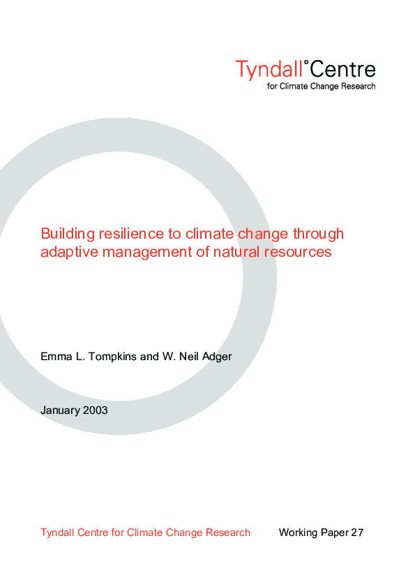 (PDF) Building resilience to climate change through adaptive management ...
