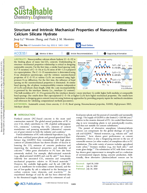 (PDF) Structure and Intrinsic Mechanical Properties of Nanocrystalline ...