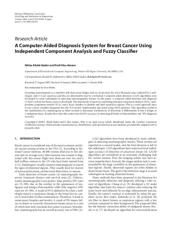 (PDF) A computer-aided diagnosis system for breast cancer using ...