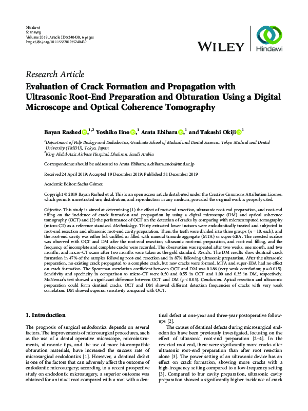 (PDF) Evaluation of Crack Formation and Propagation with Ultrasonic ...