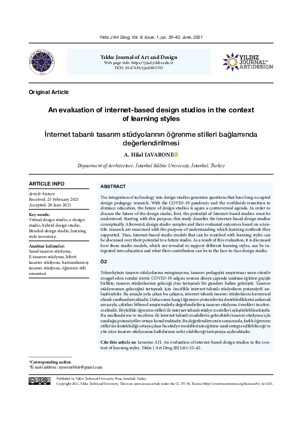 (PDF) An evaluation of internet-based design studios in the context of ...
