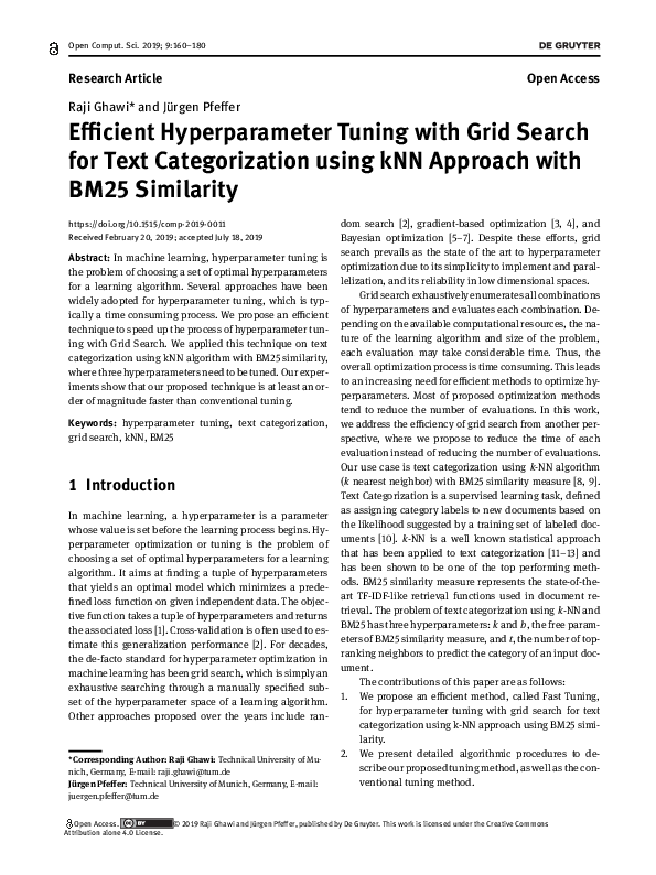 (PDF) Efficient Hyperparameter Tuning with Grid Search for Text ...