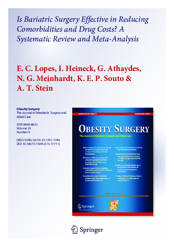 (PDF) Is Bariatric Surgery Effective in Reducing Comorbidities and Drug ...