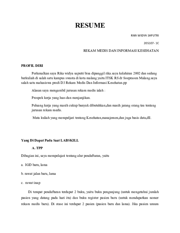 (DOC) RESUME RIKA WIDYA