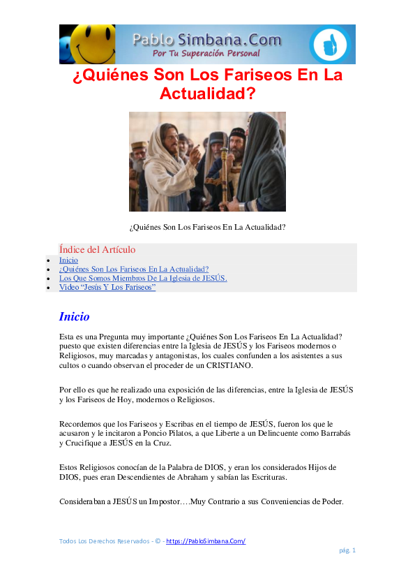 (PDF) Quiénes Son Los Fariseos En La Actualidad Pablo Simbana Academia.edu (PDF) Quiénes Son Los Fariseos En La Actualidad Pablo Simbana Academia.edu