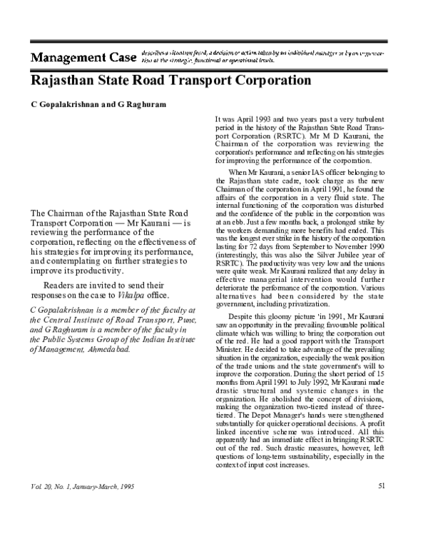 Rajasthan State Road Transport Corporation