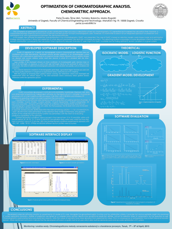 (PDF) Optimization of Chromatographic Analysis. Chemometric Approach