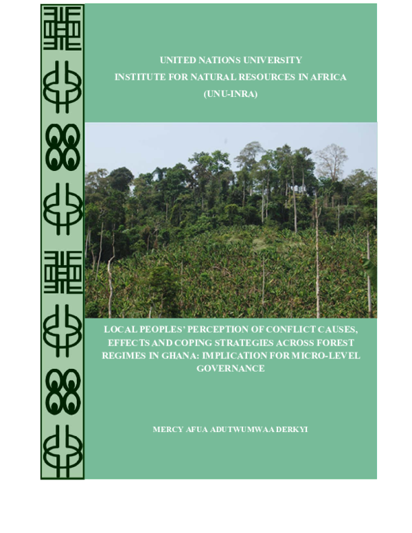 (PDF) Local peoples’ perception of conflict causes, effects and coping ...