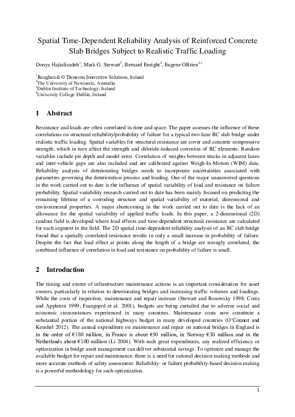 (PDF) Spatial time-dependent reliability analysis of corroding ...