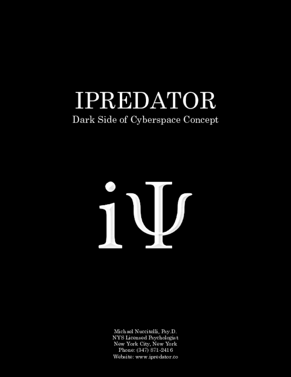 (PDF) iPredator - Dark Side of Cyberspace Concept