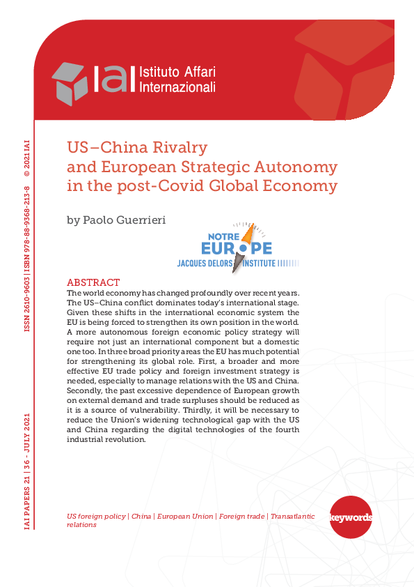 (PDF) US-China Rivalry and European Strategic Autonomy in the post ...