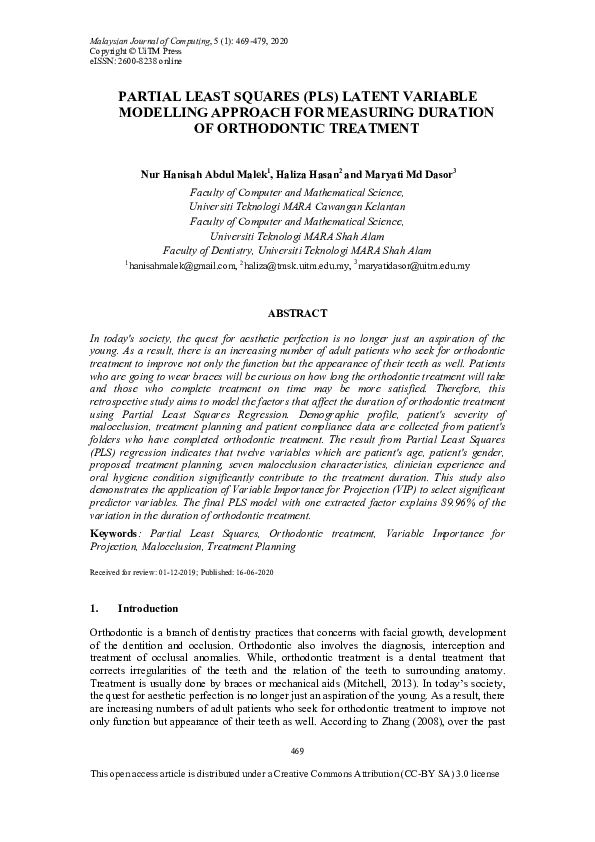 (PDF) Partial Least Squares (PLS) Latent Variable Modelling Approach ...