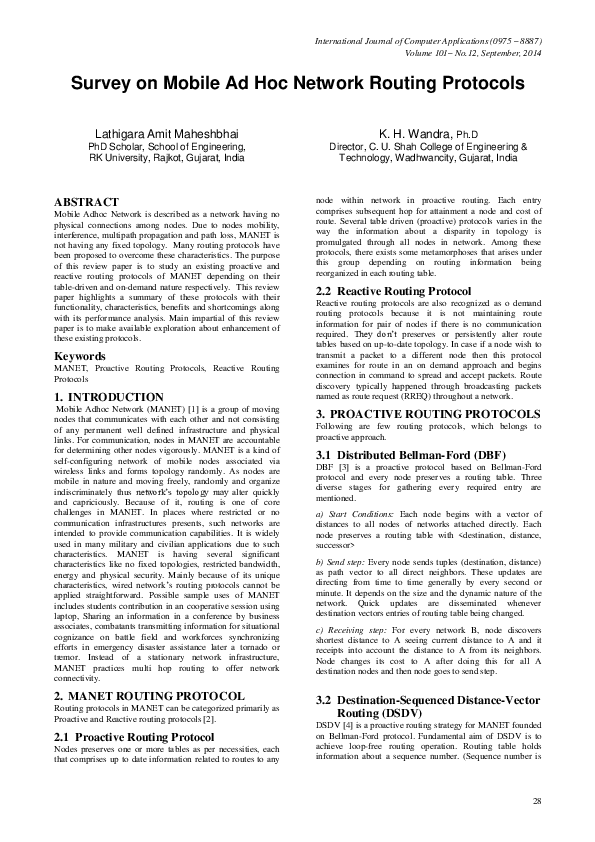 (PDF) Survey on Mobile Ad Hoc Network Routing Protocols