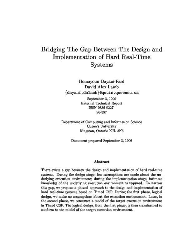 (PDF) Bridging the gap between design and implementation of component ...