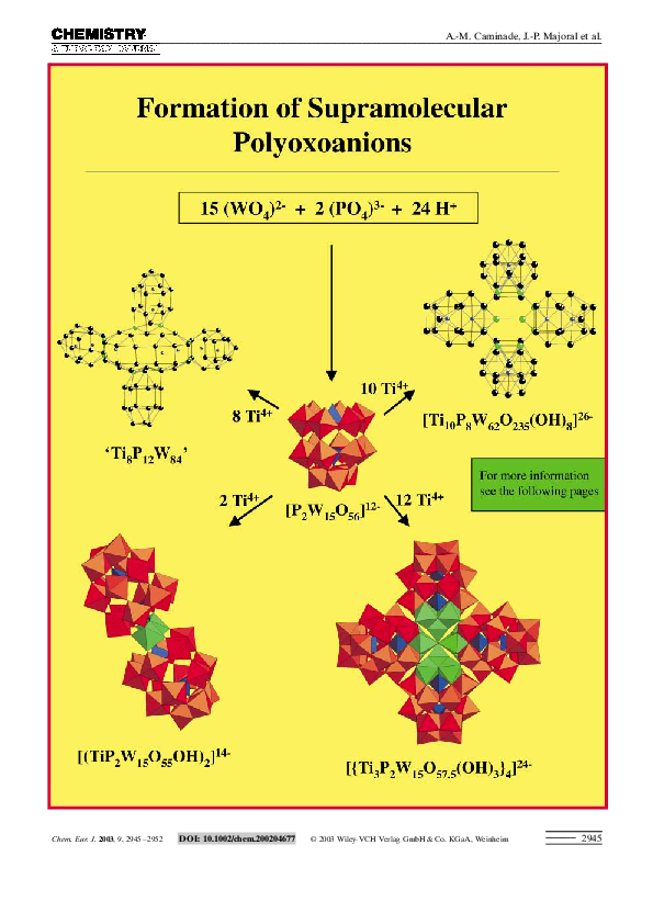 (PDF) Supramolecular Structures of Titanium(IV)-Substituted Wells ...