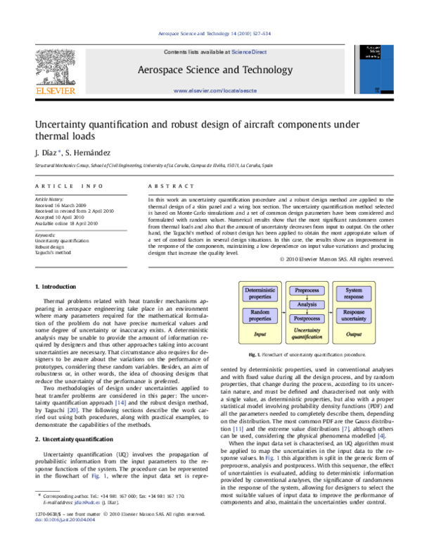 (PDF) Uncertainty quantification and robust design of aircraft ...