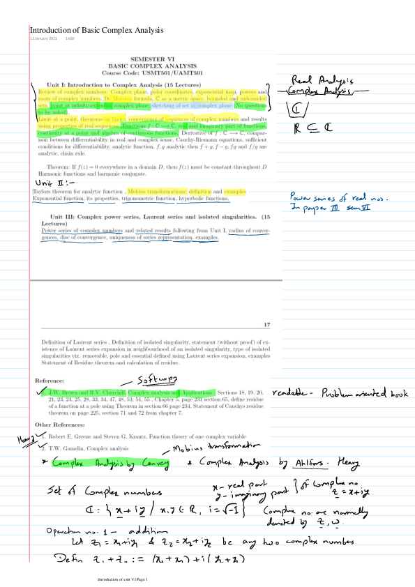 (PDF) Basic Complex Notes