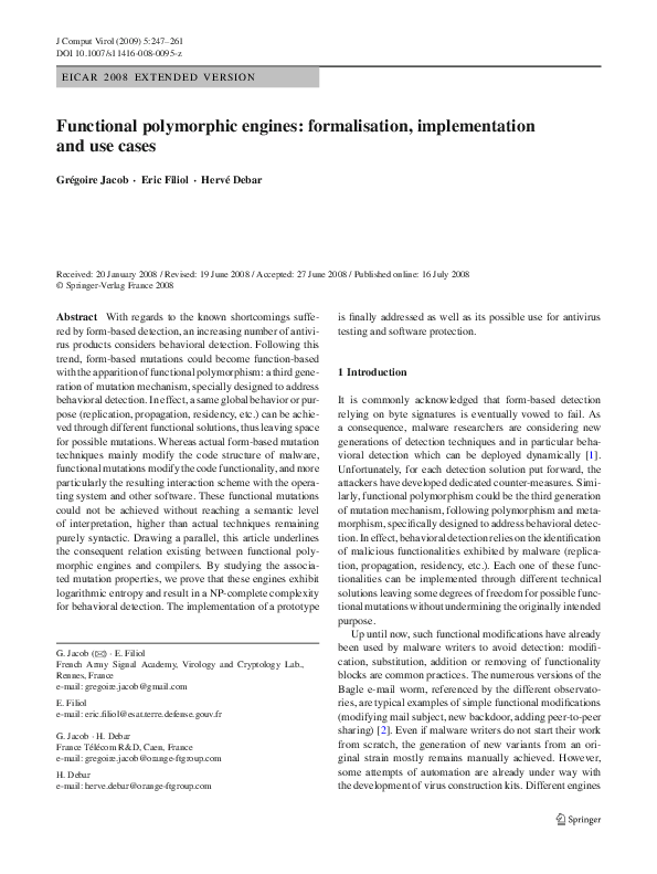 (PDF) Functional polymorphic engines: formalisation, implementation and ...