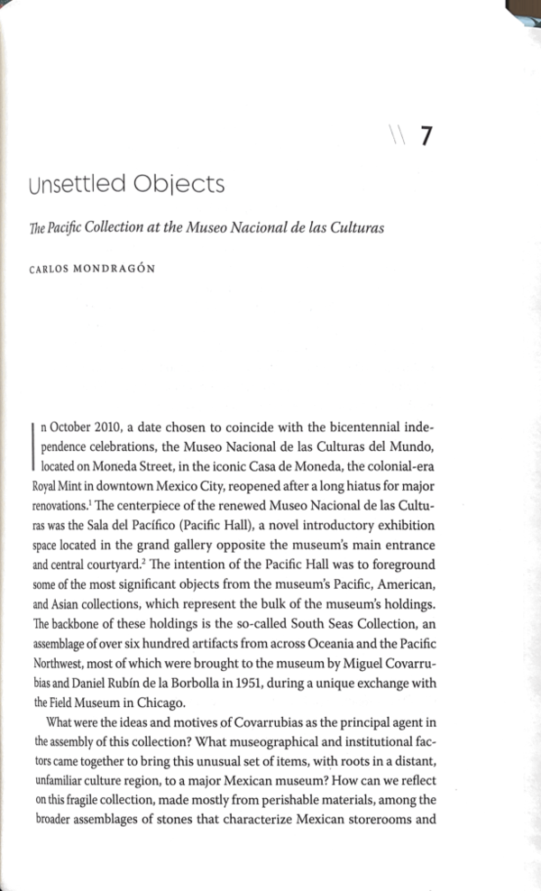(PDF) Unsettled Objects: The Pacific Collection at the Museo Nacional ...