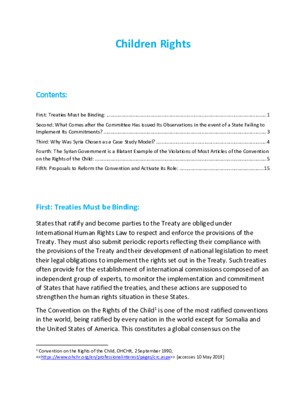 (PDF) Children Rights