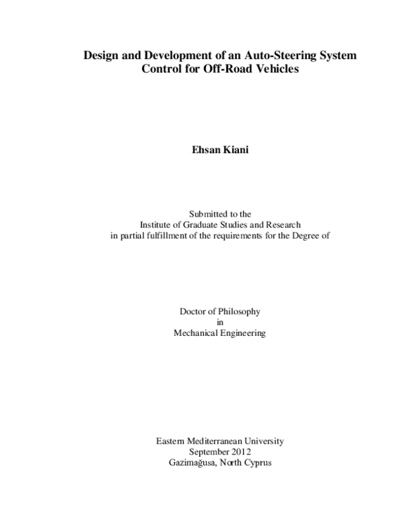 (PDF) Design and Development of an Auto-Steering System Control for Off ...