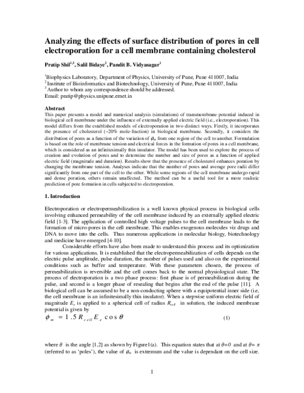 (PDF) Analysing the effects of surface distribution of pores in cell ...