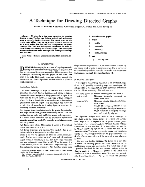 (PDF) A technique for drawing directed graphs