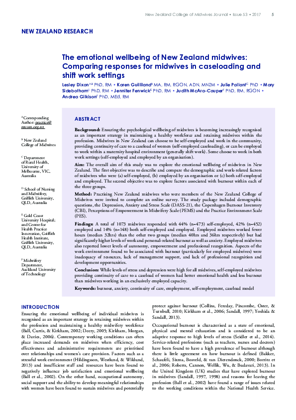 Midwifery caseloading essay image