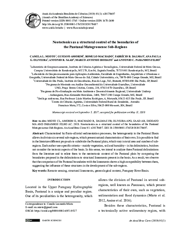 (PDF) Neotectonics as a structural control of the boundaries of the ...