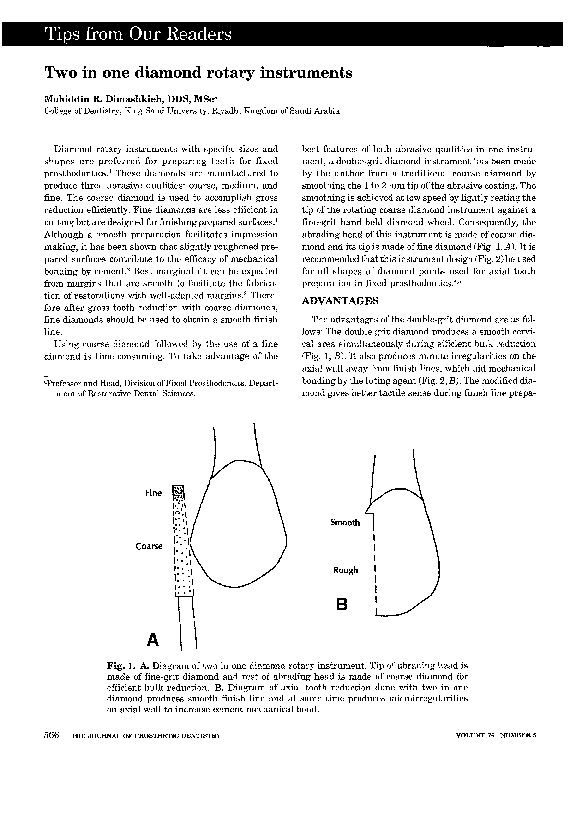 (PDF) Two in one diamond rotary instruments