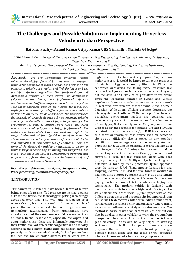 (PDF) IRJET- The Challenges and Possible Solutions in Implementing ...