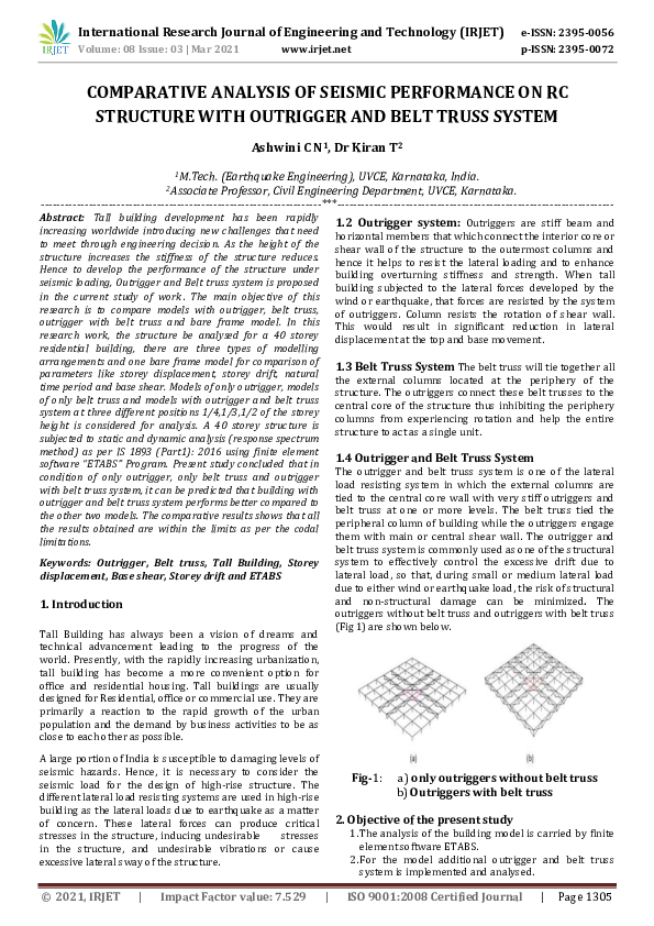 (PDF) IRJET- COMPARATIVE ANALYSIS OF SEISMIC PERFORMANCE ON RC ...