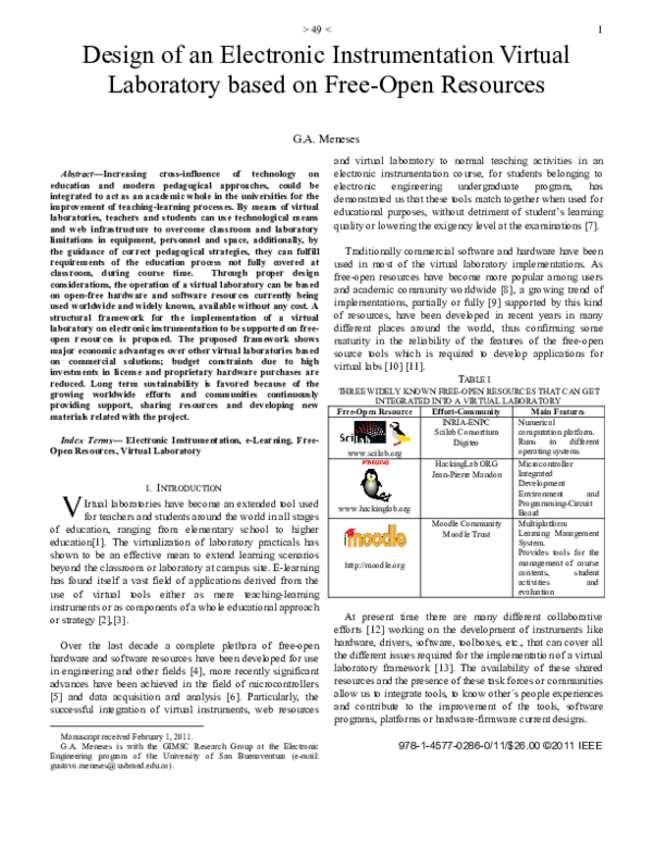 (PDF) Design of an electronic instrumentation virtual laboratory based ...