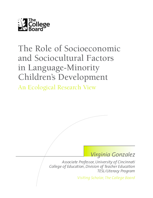 (PDF) The Role of Socioeconomic and Sociocultural Factors in Language ...