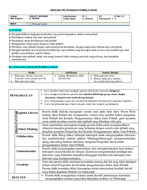 (DOC) RPP PERSONAL LETTER (DARING)