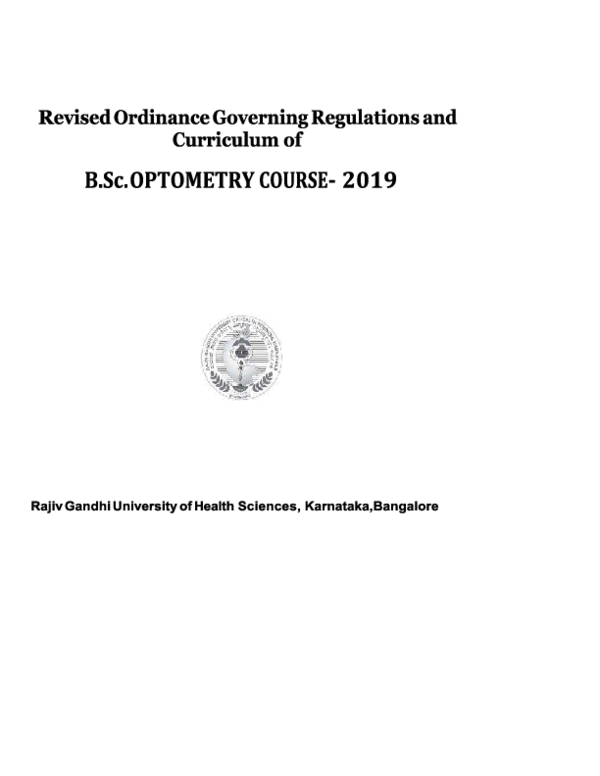 (PDF) Optometry basics