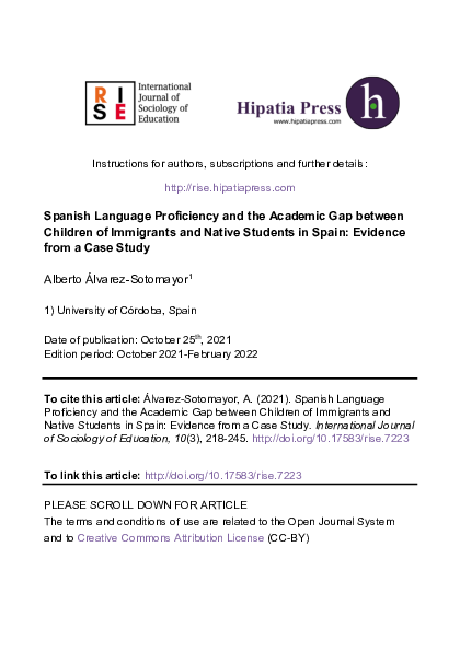 (PDF) Spanish Language Proficiency and the Academic Gap between ...