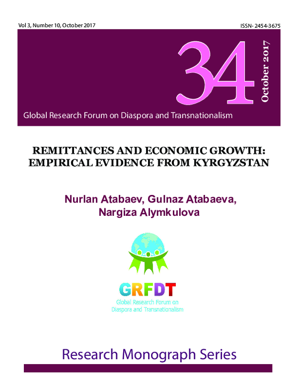 (PDF) REMITTANCES AND ECONOMIC GROWTH: EMPIRICAL EVIDENCE FROM KYRGYZSTAN