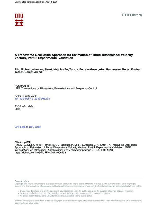 (PDF) A transverse oscillation approach for estimation of three ...