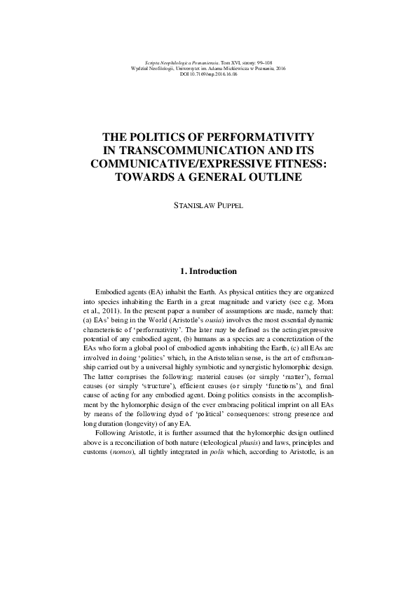 (PDF) The politics of performativity in transcommunication and its ...