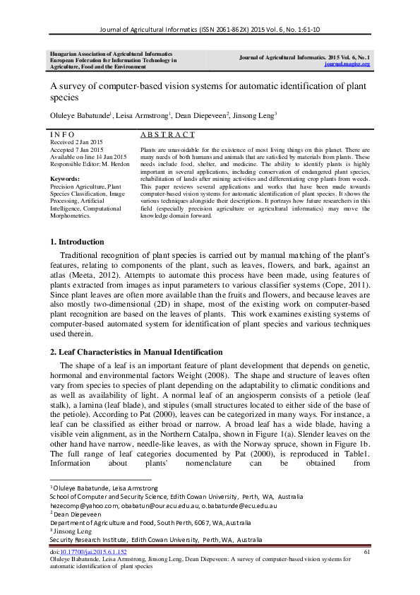 (PDF) A survey of computer-based vision systems for automatic ...