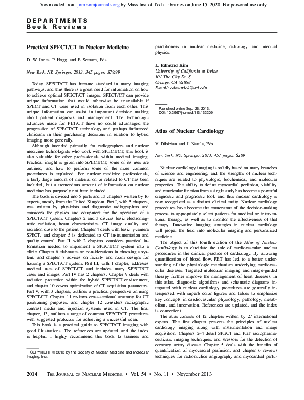 (PDF) Practical SPECT/CT in Nuclear Medicine