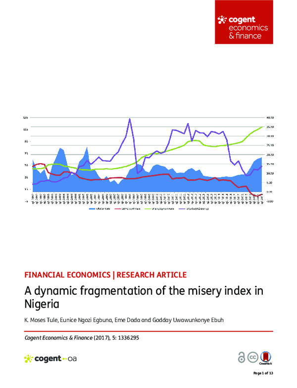 (PDF) A dynamic fragmentation of the misery index in Nigeria