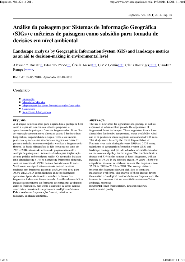 PDF An lise Da Paisagem Por Sistemas De Informa o Geogr fica SIGs PDF An lise Da Paisagem Por Sistemas De Informa o Geogr fica SIGs