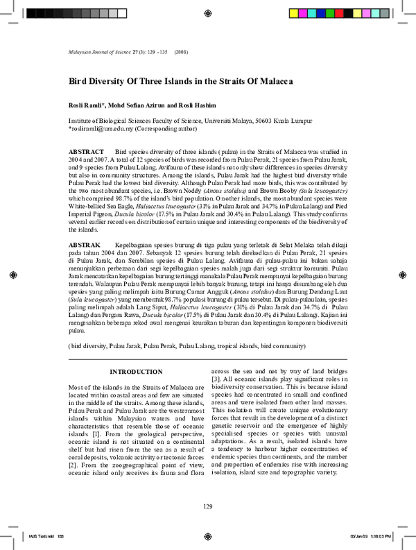 Conclusion for a project on avian diversity picture