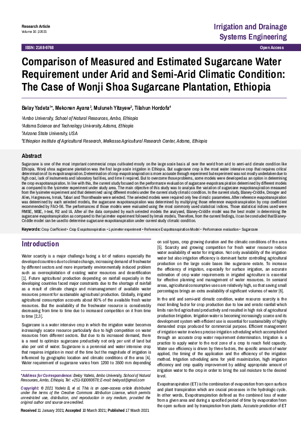 (PDF) Irrigation and Drainage Systems Engineering Olaanaa Yaadataa Academia.edu