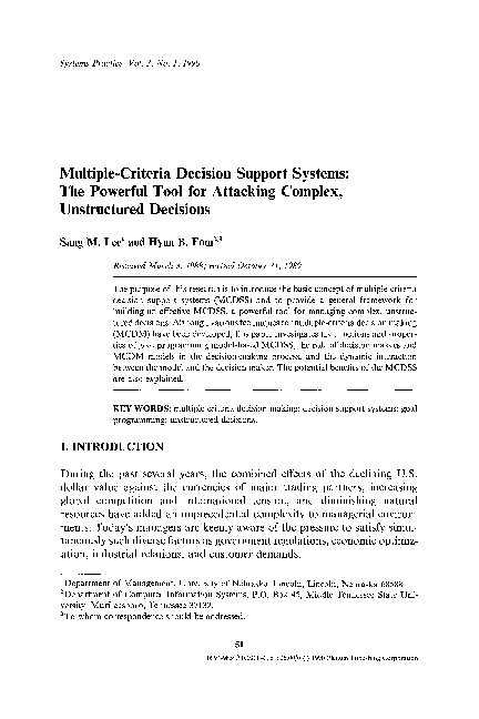(PDF) Multiple-criteria decision support systems: The powerful tool for ...