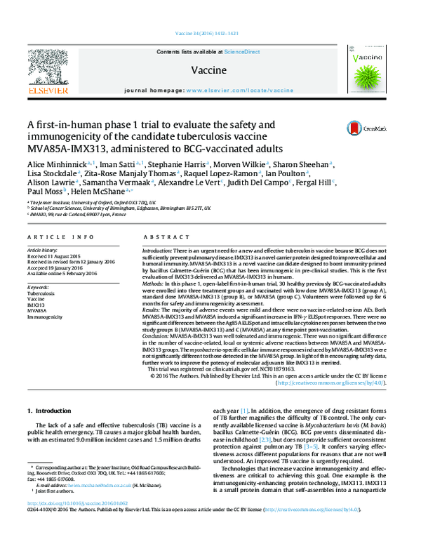 (PDF) A first-in-human phase 1 trial to evaluate the safety and ...