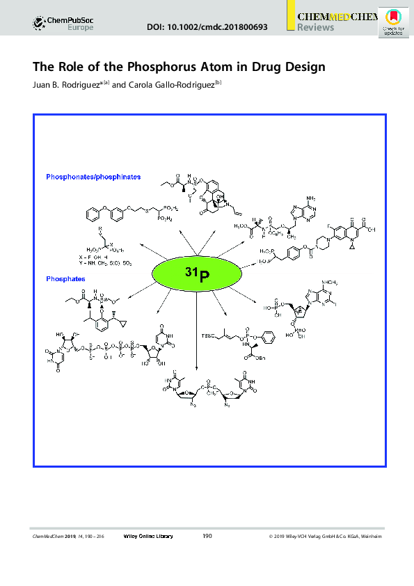(PDF) The Role of the Phosphorus Atom in Drug Design