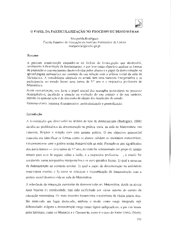 (PDF) O papel da particularização no processo de demonstrar